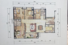 时代幸汇4室2厅1厨2卫建面115.00㎡