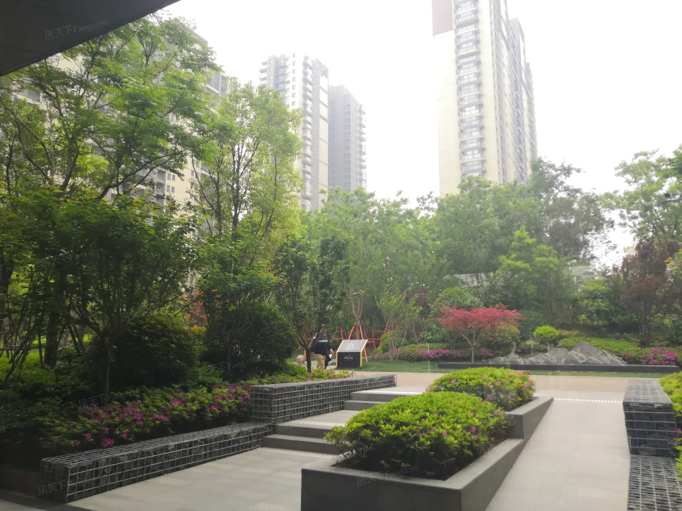 保利永威西溪花园小区水系实景(2014-10-21)-郑州搜房网