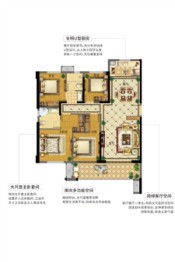 世茂璀璨天元4室2厅1厨2卫建面131.00㎡