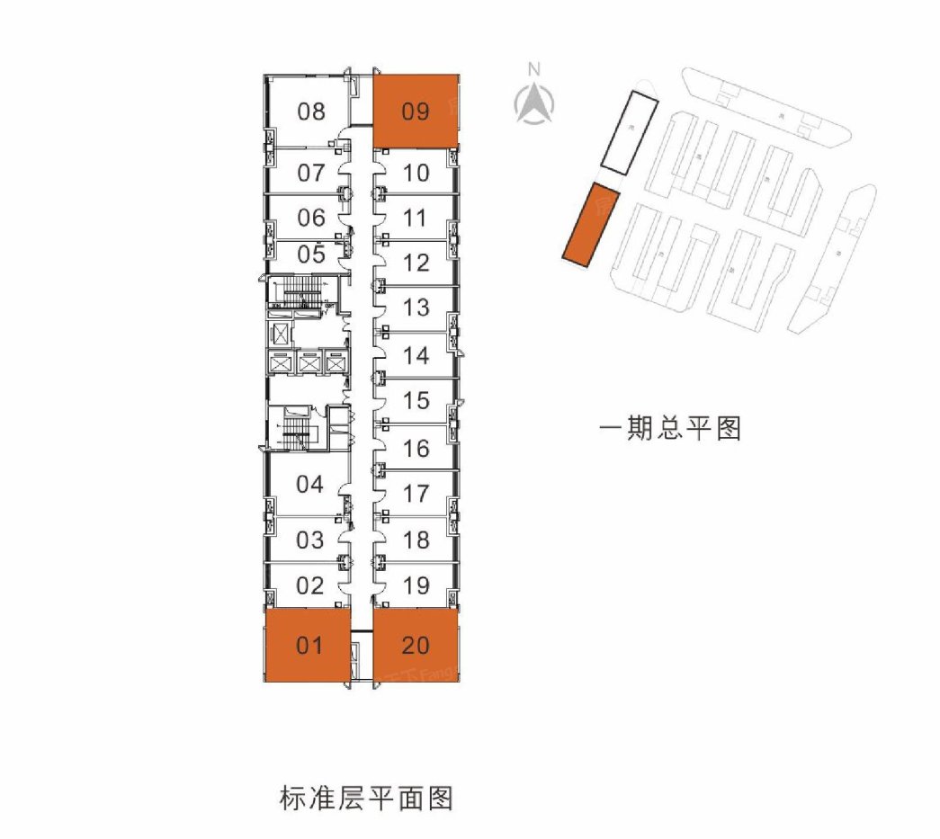 润帛城楼栋平面图