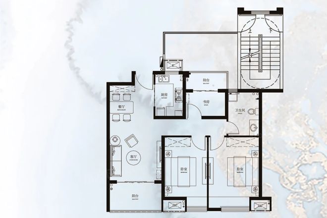 禹洲扬子嘉誉风华户型图