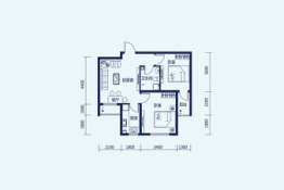 热高乐城2室1厅1厨1卫建面67.00㎡