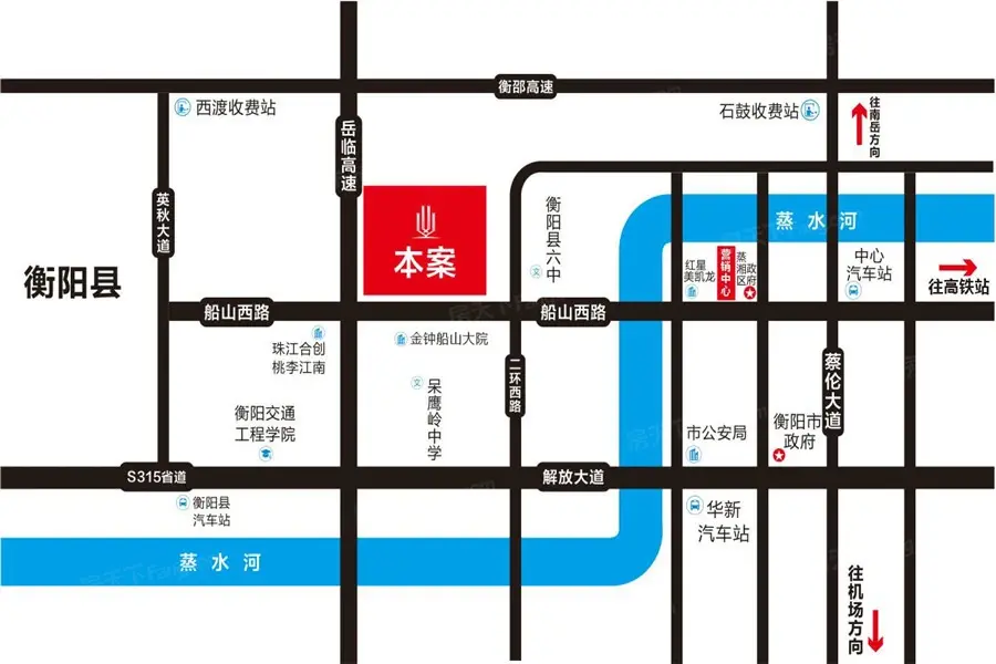 衡阳国际汽车文化城交通图