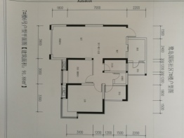 鹭岛国际社区2室2厅1厨1卫建面91.88㎡