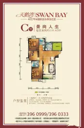 天鹅湾·水岸缇香3室2厅1厨1卫建面110.0㎡