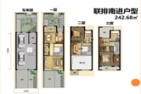 联排南进242.68平米户型