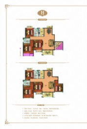 金叶名城4室2厅1厨2卫建面129.53㎡