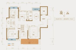 宿州碧桂园中南·双玺4室2厅1厨2卫建面135.00㎡