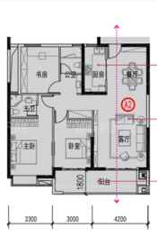 钟祥楚韵兰台3室2厅1厨2卫建面120.00㎡