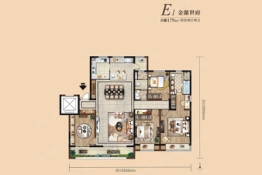 瑞辰金蘭府4室2厅2厨1卫建面179.0㎡