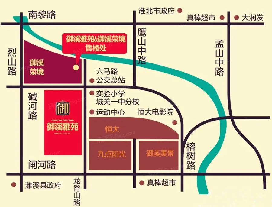 御溪雅苑交通图