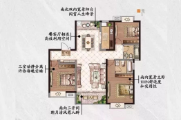 金域首府3室2厅1厨2卫建面122.0㎡