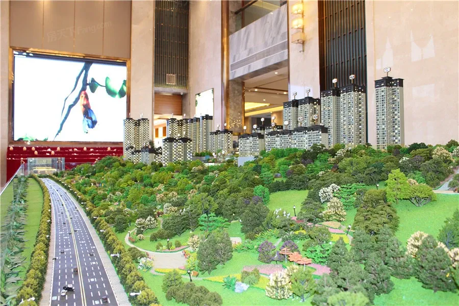 沙盘图拖动图片可以查看其它楼栋信息
