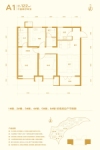 建面约122㎡户型