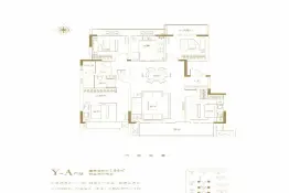 美盛中华城4室2厅1厨2卫建面144.00㎡