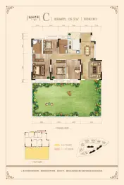 春风·湖畔居4室2厅1厨2卫建面126.37㎡