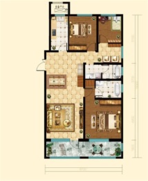 建邦·垅锦墅3室2厅1厨2卫建面146.00㎡