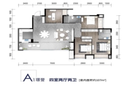 新天泽首誉4室2厅1厨2卫建面0.00㎡