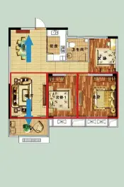 景惠佳园3室2厅1厨1卫建面110.59㎡