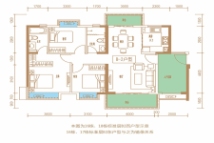 富盈比华利山16、18栋B2西户型