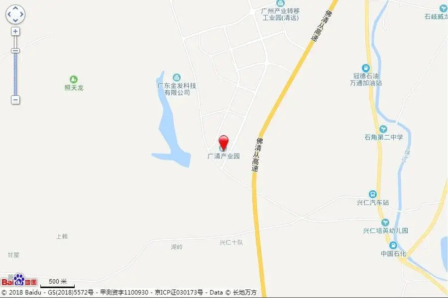 绿地广清国际城交通图