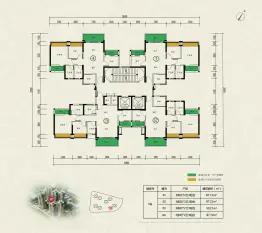 丽鸿·丽悦轩3室2厅1厨2卫建面87.71㎡