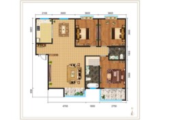 成国右岸3室2厅1厨2卫建面130.00㎡