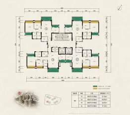 丽鸿·丽悦轩3室2厅1厨2卫建面87.39㎡