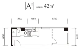 五矿·新里1室1厅1厨1卫建面42.00㎡