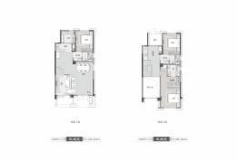 金地滨河风华3室2厅1厨3卫建面198.00㎡