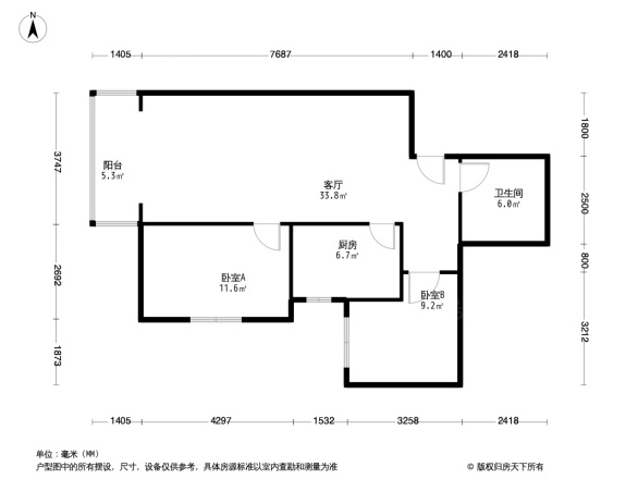 天通苑西二区户型图