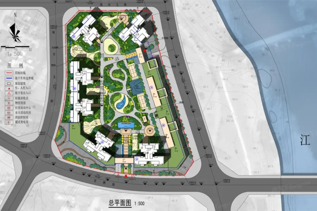 龙腾·紫御江山楼栋平面图