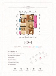 美美世界城市商业广场3室2厅1厨2卫建面113.41㎡