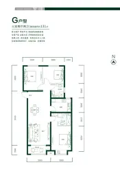 阳光·汾河湾D区3室2厅1厨2卫建面130.62㎡