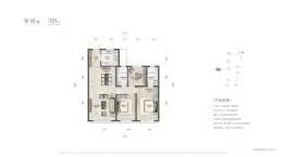 绿地凤栖澜玥3室2厅1厨2卫建面131.00㎡