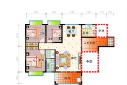 四季康城五期山海一品居3室2厅1厨2卫建面115.60㎡