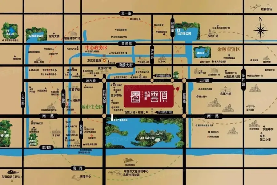 方圆碧桂园云顶交通图