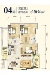 星耀广场3室2厅1厨2卫建面130.94㎡