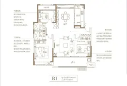 华源翠湖湾3室2厅1厨2卫建面129.0㎡