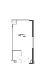 华润琨瑜府1室1厅1厨1卫建面47.00㎡