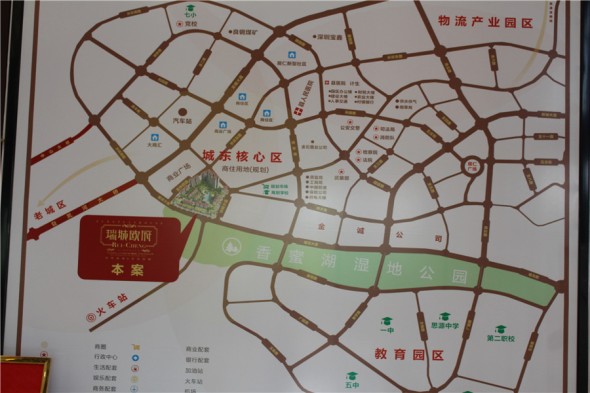 瑞城欧府交通图