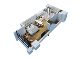 腾讯智慧公寓WE加社区2室2厅2厨2卫建面45.00㎡