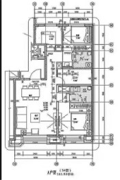 南湖品御3室2厅1厨2卫建面111.53㎡