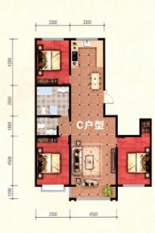 万福豪庭3室2厅1厨2卫建面139.59㎡