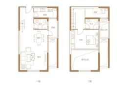 昌茂春天里2室2厅1厨2卫建面57.49㎡