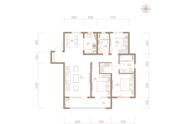 海博壹江阅3室2厅1厨2卫建面143.00㎡