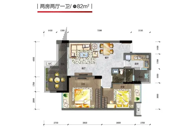 时富城东国际户型图