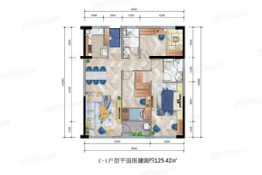 实力城·未来港3室2厅1厨2卫建面125.42㎡