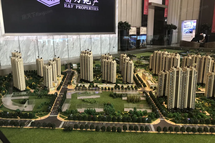 沙盘实景图拖动图片可以查看其它楼栋信息