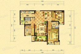 联发龙洲湾1号3室2厅1厨2卫建面89.77㎡